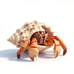 Hermit crab in a shell