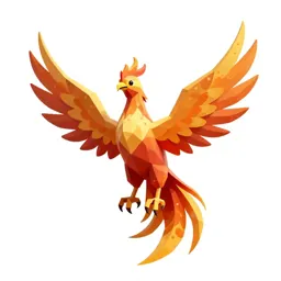 Phoenix in flame
