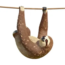 Sloth hanging