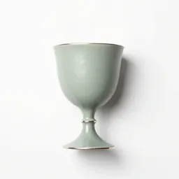 Goblet of hammered silver