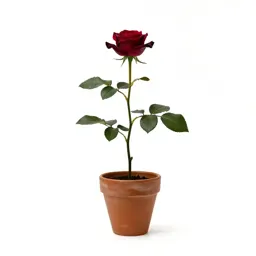 Single garden rose