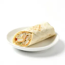 Burrito cut in half