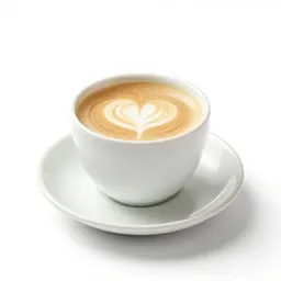 Flat white in a ceramic cup