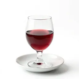 Glass of red wine