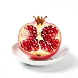 Pomegranate halved
