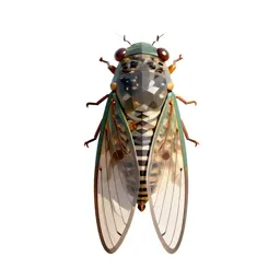 Cicada mid-song