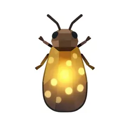 Firefly glowing