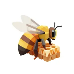 Honeybee on a comb