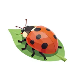 Ladybird on a leaf