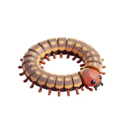 Millipede coiled
