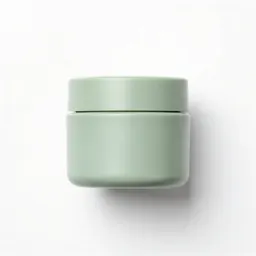 Ribbed cosmetics jar