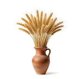 Dried wheat bundle