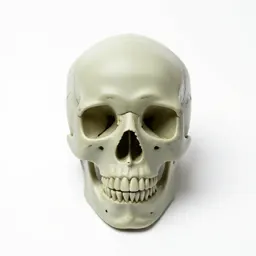 Human skull anatomical model
