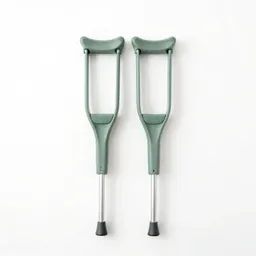 Pair of forearm crutches