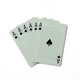 Deck of playing cards fanned out