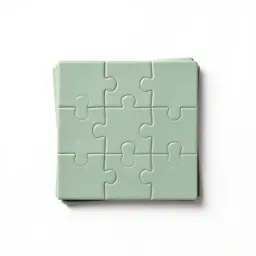 Jigsaw puzzle piece stack