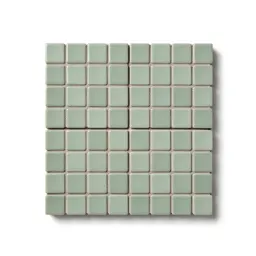 Mosaic floor tile section