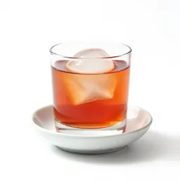 Negroni with an ice sphere