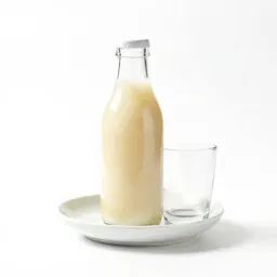 Soju bottle and glass
