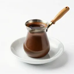 Turkish coffee in a cezve