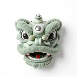 Lion dance head