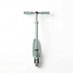 Scooter with a folding stem