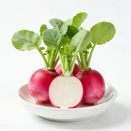 Bunch of radishes with tops