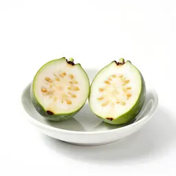 Feijoa cut in two