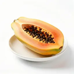 Papaya halved