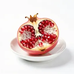 Pomegranate broken open