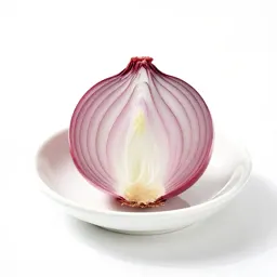 Red onion halved
