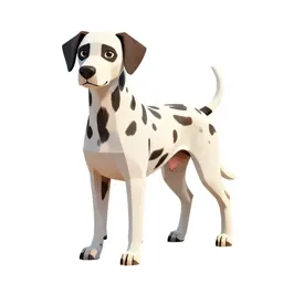 Liver-spotted dalmatian