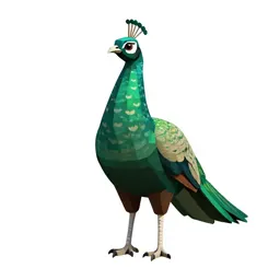 Green peafowl