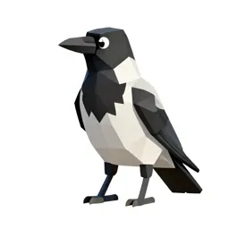 Piping crow