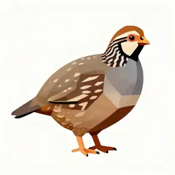 Striped button quail