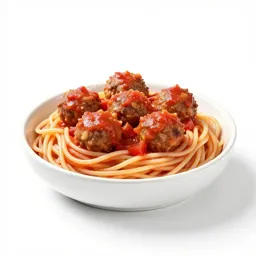 Spaghetti and meatballs