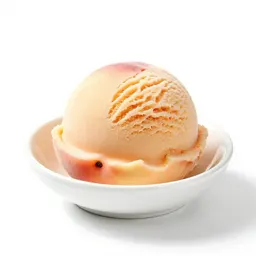 Peach ice cream