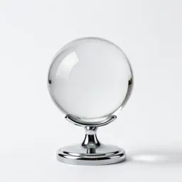 Crystal ball on a stand
