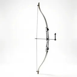Longbow with a quiver