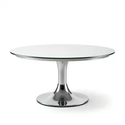 Round pedestal dining table