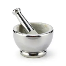 Marble mortar and pestle