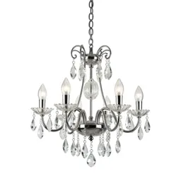 Chandelier with glass drops