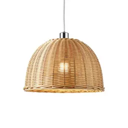 Rattan pendant shade