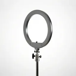 Ring light on a stand