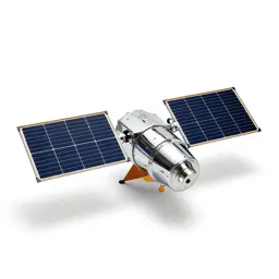 Satellite bus with solar wings