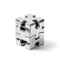 Jigsaw puzzle piece stack