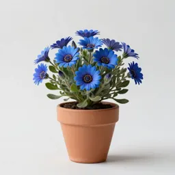 Blue daisy