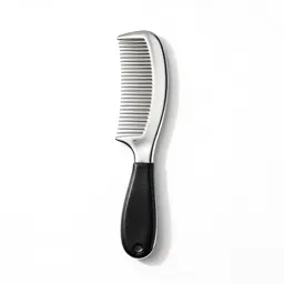 Comb in a leather sleeve