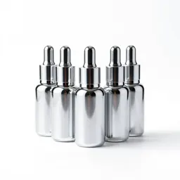 Set of glass dropper serums