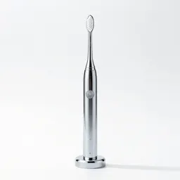 Electric toothbrush on a stand